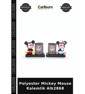 Özel Üretim Masaüstü Dekoratif Ofis Hediye Çalışma Alanı Polyester Mickey Mouse Kalemlik Alk2868