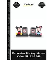 Özel Üretim Masaüstü Dekoratif Ofis Hediye Çalışma Alanı Polyester Mickey Mouse Kalemlik Alk2868
