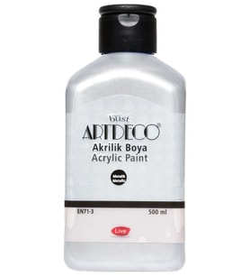 Artdeco Metalik Akrilik Boya 500 ml Gümüş 71L3722