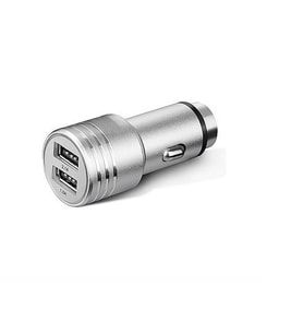 Çift USB Araç Şarj Cihazı Metal Yüksek Kalite