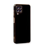 Samsung Galaxy A22 Kılıf Volet Silikon - Siyah