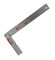 Fixonic B.H.D BHD00197 350mm/35cm Alüminyum L Marangoz Gönye/Su Terazili