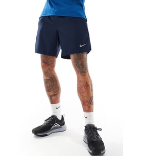 Nike Running Dri Fit 2 in1 Challenger 7" Short Erkek Dokuma Taytlı Koşu Şortu Lacivert