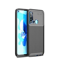 Huawei P20 Lite 2019 Kılıf Esnek Soft Karbon Tasarım Legion Serisi (Siyah)
