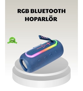 Mavi Taşınabilir Bluetooth Hoparlör Kompakt Tasarım Ve Güçlü Ses