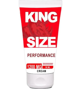 King Size 1200Mg Erkeklere Özel Yoğun Sertlestiricli Bakım Masaj Kremi 50 Ml X 1 Adet