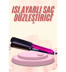 Saç Düzleştirici Seramik Kaplama Yüksek Isı Ayarlı Profesyonel 4 Kademeli 220 Decere