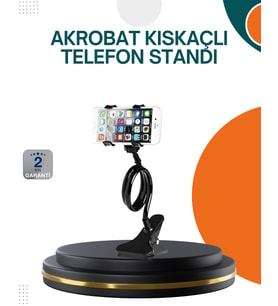Eller Serbest Kullanım Sağlayan Masaüstü Telefon Tutucu