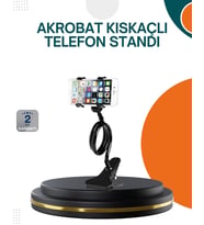 Eller Serbest Kullanım Sağlayan Masaüstü Telefon Tutucu