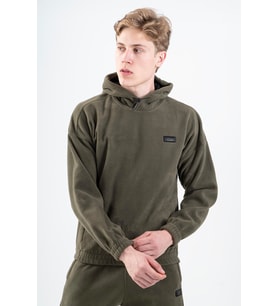 Maraton Comfort Erkek Kapüşonlu Açık Haki- Sweatshirt