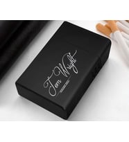 BK Gift Kişiye Özel İsimli Tarihli Siyah Metal Sigara Tabakası-8, Arkadaşa Hediye, Babaya Hediye, Metal Sigara Kutusu