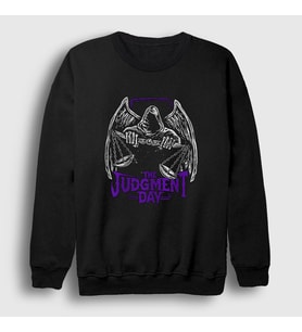 Presmono Unisex Siyah Logo Wwe Güreş The Judgment Day Sweatshirt 511641tt