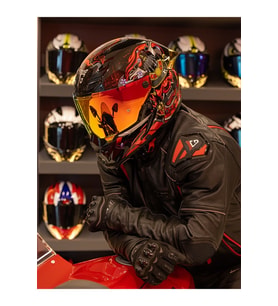 Inferno Armour Red Siyah-Kırmızı Kask ( Revo Kırmızı Spoiler )