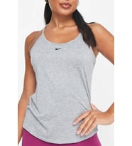 Nike Dri-Fit Training One Elastika Women's Tank Top Kadın Spor Atlet Gri