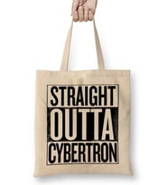 Straight Outta Cybertron Transformers Bez Çanta Uzun Saplı