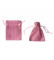 Kese çuval natural büyük pembe 12x17cm pk:20-