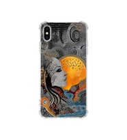 PrintiFy Apple iPhone Xsmax ile Uyumlu Simya Serisi Mozaik Tanrıça Tasarımlı Uv Baskılı Köşe Korumalı Antişok Kılıf