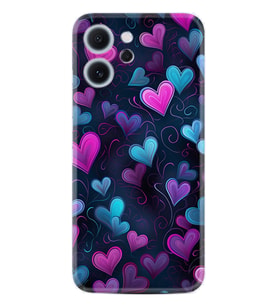 Oppo Reno 14F Kılıf Boutique Baskılı Resimli Mavi Kalp Pcode -082