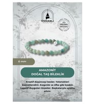 Amazonit 6mm Doğal Taş Bileklik