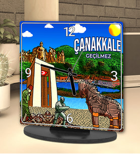 Çanakkale Tasarımlı Masa Saati