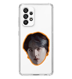 Samsung Galaxy A33 Uyumlu BTS Suga Desenli Şeffaf Telefon Kılıfı