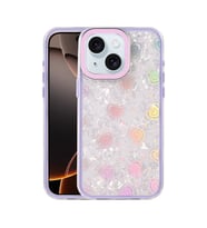 Iphone 14 Lumi Desenli Kapak - Mor