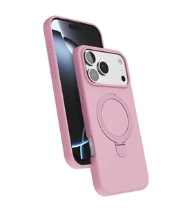 Apple İphone 17 Pro Max Regal Magsafe Standlı Kapak - Açık Pembe