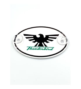 Etiketçilere Özel Oval Thunderbird Cam Süsü Pleksi Vantuzlu Arma (552067336)