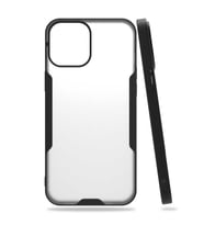 iPhone 12 Pro Max Kılıf Parfe Kenarları Pastel Renk Silikon Kılıf (Siyah)