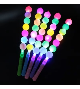 1 ADET 44 CM LED IŞIKLI DONDURMA ÇUBUK YILBAŞI PARTİ IŞIKLARI RENKLİ MAKARON IŞIK TOP IŞIKLI ÇUBUK