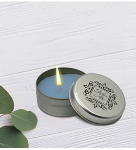 BK Gift Kişiye Özel İsimli Silver Metal Kutuda Kokulu Mum-2, Ev Hediyesi, Arkadaşa Hediye, Kokulu Mum