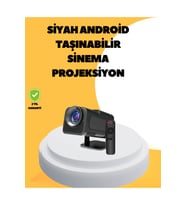 Yüksek Çözünürlüklü 1080P ve 4K Destekli Projektör, Net ve Parlak Görüntü