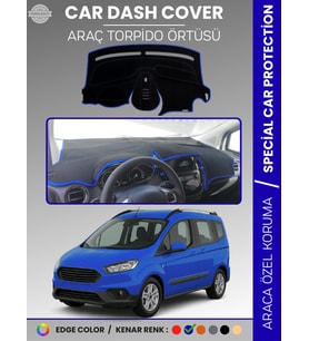 FORD COURİER (2020+) Torpido Örtüsü Ön Göğüs Torpido Koruma Tam Uyum Çatlamayı Önler Kolay Montaj