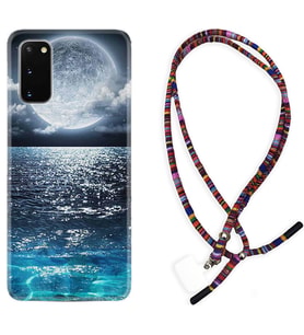 Samsung A02S A03S A10 A12 A13 A21S A22 Kılıf Boyun Asklı Rasta Silikon Great Moon 1301