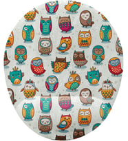 Sevimli Baykuşlar Bilek Destekli Mouse Pad