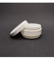 50 ml Boş Beyaz Krem Kutusu , Beyaz  Plastik Krem Kavanozu x 6 Adet