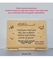 Münzevi Masaüstü Ahşap Rahle/Tablet/Kitap Tutucu-Model036