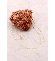 Top Top Altın Yaldızlı Gümüş 45 Cm Kolye 41