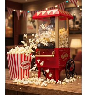 Sıcak Hava Teknolojili Yapışmaz Popcorn Makinesi