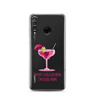 Huawei P30 Lite Uyumlu Baskılı Yumuşak Silikon Şeffaf Telefon Kılıfı
