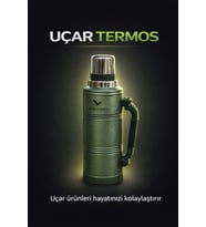 Termos Yeşil Termos 48 Saat Sıcak Ve Soğuk Tutabilen Kaliteli Vakumlu Çelik Kapak Hediyeli