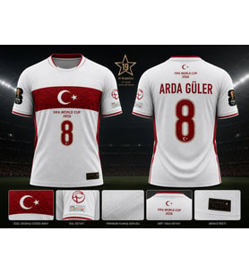 Arda Güler Türkiye Milli Takım Euro 2026 Fıfa World Cup Beyaz Yetişkin Forması
