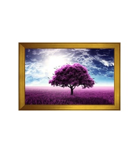 Manzara Temalı Kanvas Tablo 50 x 70 cm Gold Çerçeve
