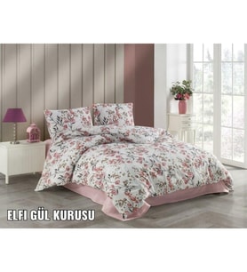 KRİSTAL TERRY COTTON NEVRESİM TAKIMI ELFİ GÜLKURUSU ÇİFT KİŞİLİK