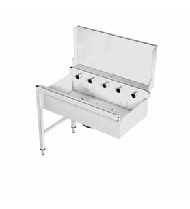 Electrolux Professional Derin Hazneli Ve Sırtlı Kısa Silindirli Konveyör, 1000 Mm HSSRDB10SB