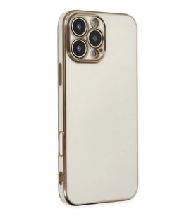 Newface Apple iPhone 16 Pro Kılıf Volet Silikon - Beyaz