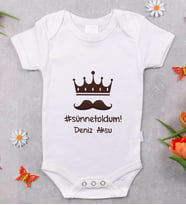 BK Kids İsimli Sünnet Oldum Tasarımlı Bebek Body Zıbın - Model 1