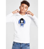 Gintama Anime Kotaro Minimal Beyaz Çocuk 3ip Kapşonlu Sweatshirt