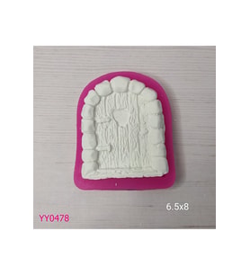 YY0478 Kenarı Taşlı Oval Kapı Silikon Kalıp