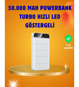 50000mAh LED Göstergeli Taşınabilir Şarj Cihazı